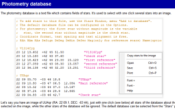 Photometry database