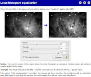 Local histogram equalization