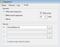 Scripts in sequencer